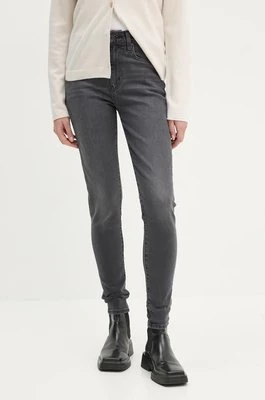 Levi's jeansy 721 HIGH RISE SKINNY damskie kolor czarny