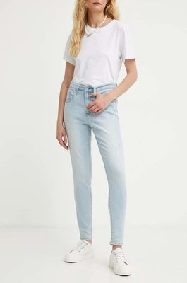 Levi's jeansy 721 HIGH RISE SKINNY damskie kolor niebieski