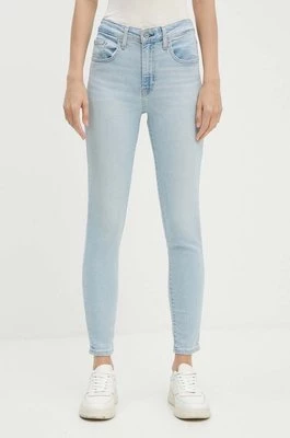 Levi's jeansy 721 HIGH RISE SKINNY damskie kolor niebieski