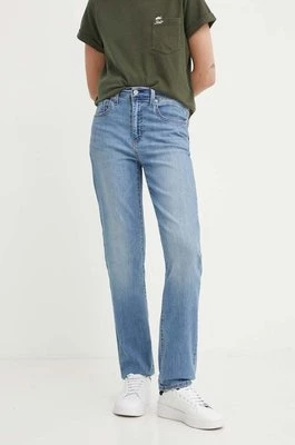 Levi's jeansy 724 HIGH RISE STRAIGHT damskie kolor niebieski 18883