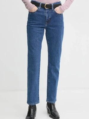 Levi's jeansy 724 HIGH RISE STRAIGHT damskie kolor niebieski 18883