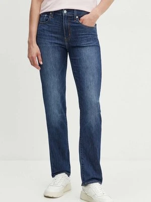 Levi's jeansy 724 HIGH RISE STRAIGHT damskie kolor niebieski 18883