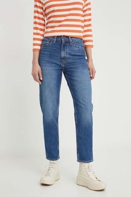 Levi's jeansy 80S MOM JEAN damskie kolor granatowy