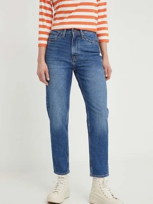 Levi's jeansy 80S MOM JEAN damskie kolor granatowy