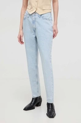 Levi's jeansy 80S MOM JEAN damskie kolor niebieski