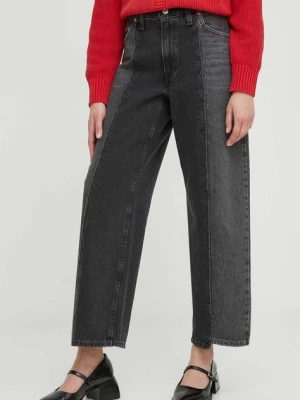 Levi's jeansy BAGGY CROP damskie medium waist