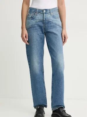 Levi's jeansy bawełniane 501 90s WESTERN high waist 001V3