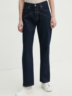 Levi's jeansy bawełniane 501 90s WESTERN high waist 001V3