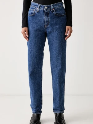 Levi's jeansy damskie 501® CROP niebieski