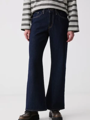 Levi's jeansy damskie BAGGY DAD LASSO granatowy
