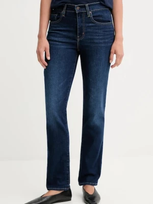 Levi's jeansy damskie kolor granatowy 18883