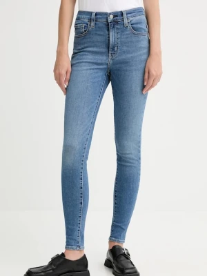 Levi's jeansy damskie kolor niebieski 52797