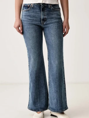 Levi's jeansy flare damskie RIBCAGE FLARE H226 niebieski