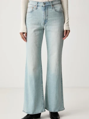 Levi's jeansy flare damskie RIBCAGE FLARE H226 niebieski
