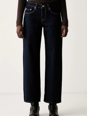 Levi's jeansy loose damskie LOW LOOSE granatowy