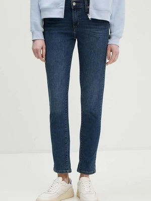 Levi's jeansy MID RISE BOYFRIEND damskie kolor granatowy