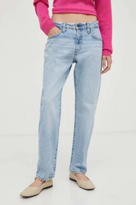 Levi's jeansy MIDDY STRAIGHT damskie medium waist