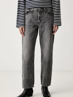 Levi's jeansy relaxed fit damskie EASY DAD szary