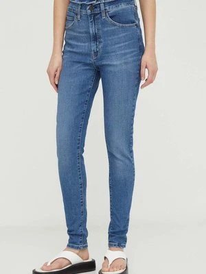 Levi's jeansy RETRO HIGH SKINNY damskie kolor niebieski