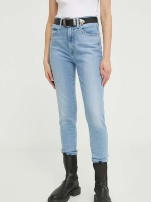 Levi's jeansy RETRO HIGH SKINNY damskie kolor niebieski