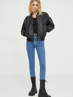 Levi's jeansy RETRO HIGH SKINNY damskie kolor niebieski