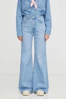 Levi's jeansy RIBCAGE BELLS damskie high waist