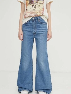 Levi's jeansy RIBCAGE BELLS damskie high waist