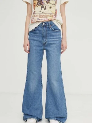 Levi's jeansy RIBCAGE BELLS damskie high waist