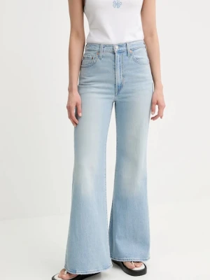 Levi's jeansy RIBCAGE BELLS damskie high waist