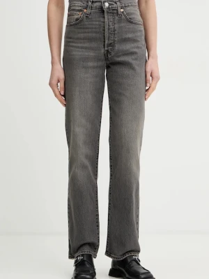 Levi's jeansy RIBCAGE FULL LENGTH szary