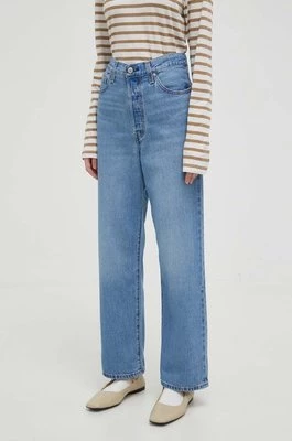 Levi's jeansy RIBCAGE STRAIGHT ANKLE damskie high waist