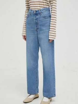 Levi's jeansy RIBCAGE STRAIGHT ANKLE damskie high waist