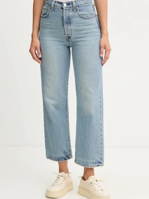 Levi's jeansy RIBCAGE STRAIGHT ANKLE damskie high waist