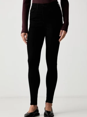 Levi's jeansy skinny damskie 720 HIRISE SUPER SKINNY czarny