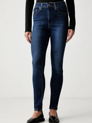 Levi's jeansy skinny damskie 721 HIGH RISE SKINNY niebieski