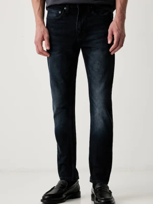 Levi's jeansy slim taper męskie 515 SLIM FIT STRAIGHT granatowy