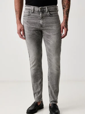 Levi's jeansy slim taper męskie 515 SLIM FIT STRAIGHT szary