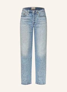 Levi's® Jeansy Straight 501 Curve Z Ozdobnymi Kamykami blau