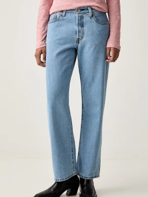 Levi's jeansy straight damskie 501 90S niebieski