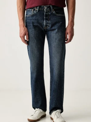 Levi's jeansy straight męskie 501® LEVIS®ORIGINAL FIT granatowy