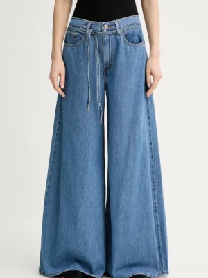 Levi's jeansy XL SUPERWIDE damskie kolor niebieski 001T3