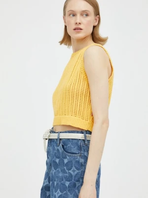 Levi's kamizelka bawełniana żółty