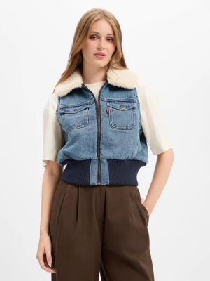 Levi' kamizelka dżinsowa Kobiety Bawełna (100%) niebieski Levi's