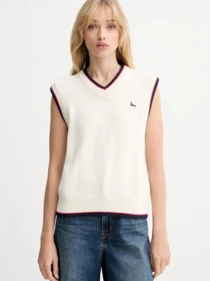 Levi's kamizelka z domieszką wełny damski kolor beżowy lekki 0037T