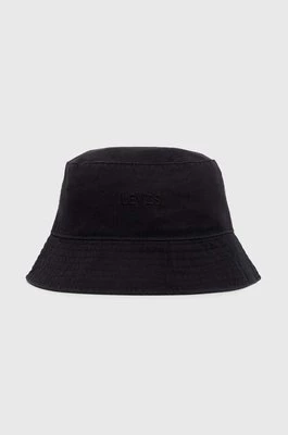 Levi's kapelusz bawełniany kolor czarny bawełniany