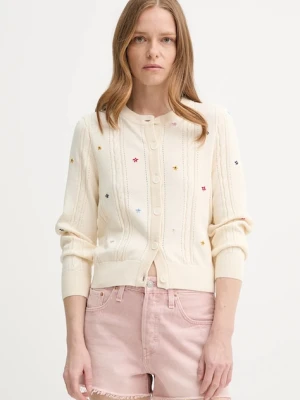Levi's kardigan bawełniany MARAIS CARDIGAN damski kolor beżowy lekki 0012Q