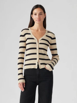 Levi's Kardigan w kolorze kremowo-czarnym rozmiar: L