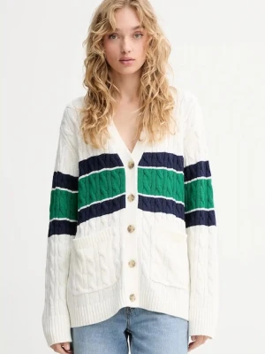 Levi's kardigan z domieszką wełny damski kolor beżowy lekki 000O0