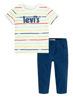 Levi's Kids 2-częściowy zestaw w kolorze biało-granatowym rozmiar: 86