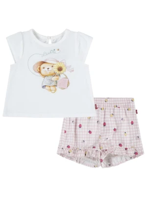 Levi's Kids 2-częściowy zestaw w kolorze biało-jasnoróżowym rozmiar: 86